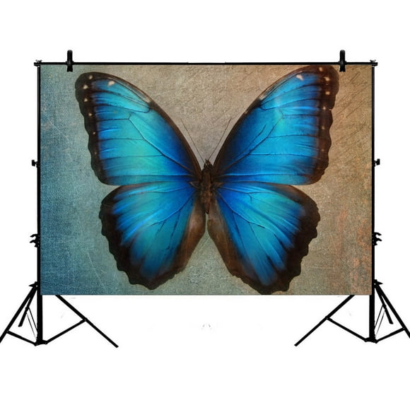 9x16 FT Horse Lunarable Vinyl Photography Backdrop,Spring Inspired Artwork Composition Girl on Pony with Ornaments Leaves Butterflies Background for Party Home Decor Outdoorsy Theme Shoot Props 